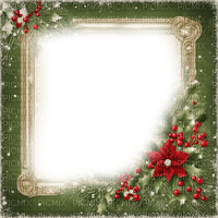 christmas xmas frame green red winter - kostenlos png