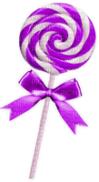 Christmas.Lollipop.White.Purple - PNG gratuit