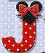 image encre lettre J Minnie Disney edited by me - PNG gratuit