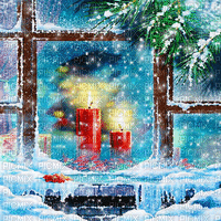 soave background animated winter christmas windows - Бесплатный анимированный гифка
