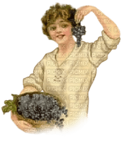 woman grapes bp - Free PNG