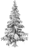 Winter.Tree.Black.White - Free PNG