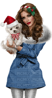 Kaz_Creations Colour Girls Christmas Noel Dog Pup - ilmainen png