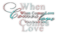 soave text love when gomes pink teal - png ฟรี