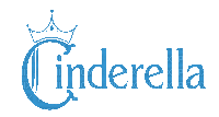 Cinderella  Text Blue - Bogusia - Free animated GIF