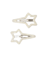 white star hair clips y2k - 無料png