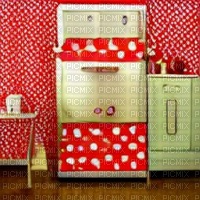 Red Polka Dot Kitchen - png ฟรี