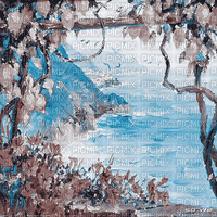 soave background animated vintage  blue brown - 免费动画 GIF