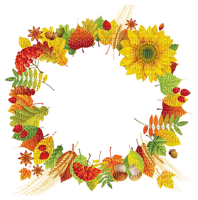 Kaz_Creations Autumn Fall Leaves Leafs Background Frame - zadarmo png
