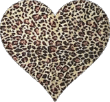 leopard heart - GIF animé gratuit