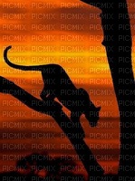 image encre paysage léopard le coucher du soleil edited by me - 免费PNG