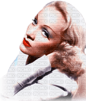 soave woman vintage Marlene Dietrich blue orange - darmowe png
