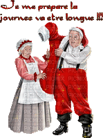 Santa and Mrs Claus bp - GIF animado gratis