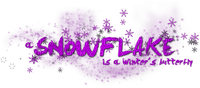 Snowflake.Text.Purple - Free PNG