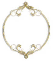 Christmas.Frame.Circle.golden.Victoriabea - 無料png