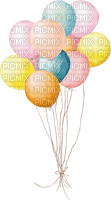 kikkapink deco scrap birthday balloons - bezmaksas png