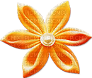 soave deco flowers pearl  scrap orange - PNG gratuit