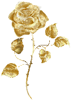 Золотая роза - GIF animé gratuit