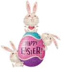 Kaz_Creations Easter Deco Bunnies - PNG gratuit