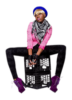 woman with scarf bp - Free PNG