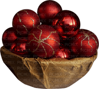 Noël.Christmas.Red.boules.Victoriabea - PNG gratuit