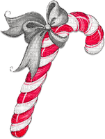 soave deco christmas cane candy vintage winter - Free PNG