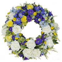 Kaz_Creations Deco Flowers Flower Wreath Colours - zdarma png