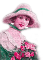 Y.A.M._Vintage woman girl - Free PNG