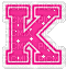 Kaz_Creations Animated Alphabet Pink K - GIF animate gratis