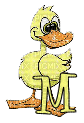 Kaz_Creations Alphabets Ducks Letter M - Free animated GIF