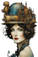 loly33 steampunk  femme - фрее пнг