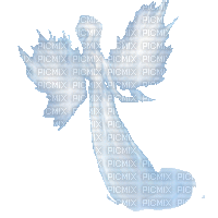 angyal felhőben - Бесплатный анимированный гифка