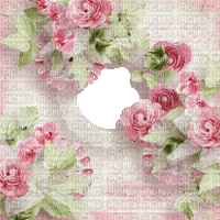 vintage roses frame - Besplatni animirani GIF