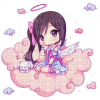 chibi anime girl pink fantasy - бесплатно png