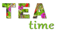 Tea time.Text.green.Deco.Victoriabea - PNG gratuit