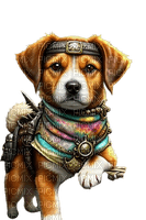 Steampunk dog - png gratis