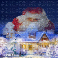 winter santa bg gif hiver pere noel fond - GIF animasi gratis