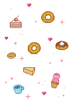 Pixel Cakes - Бесплатный анимированный гифка