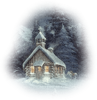 church, winter, christmas - png gratis