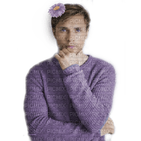 William Moseley - Purple Flower - Free PNG