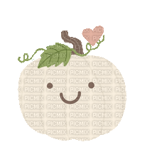 Happy White Pumpkin - Darmowy animowany GIF