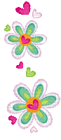 kawaii flowers - Bezmaksas animēts GIF