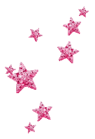 Pink deco stars ♥ - Gratis animeret GIF