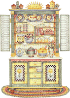 Country Kitchen Hutch - gratis png