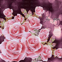 pink roses animated bg