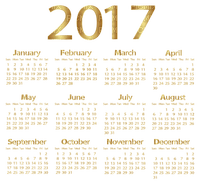 Kaz_Creations Calendar 2017 - gratis png
