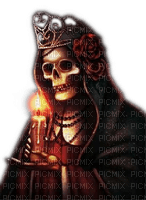 Rena brown Gothic Skull Totenkopf - png grátis