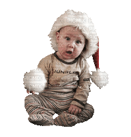 winter baby bebe hiver - Δωρεάν κινούμενο GIF