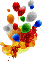 Kaz_Creations Birthday Balloons Party - ilmainen png