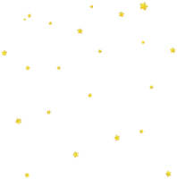 Yellow stars overlay [Basilslament] - nemokama png